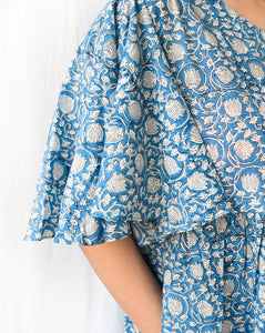 Blue Lotus Bella - Soft Cotton Dress