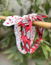 Load image into Gallery viewer, Nazar-Bobby - Set of 2 Handcrafted Cotton Bow Hairbands
