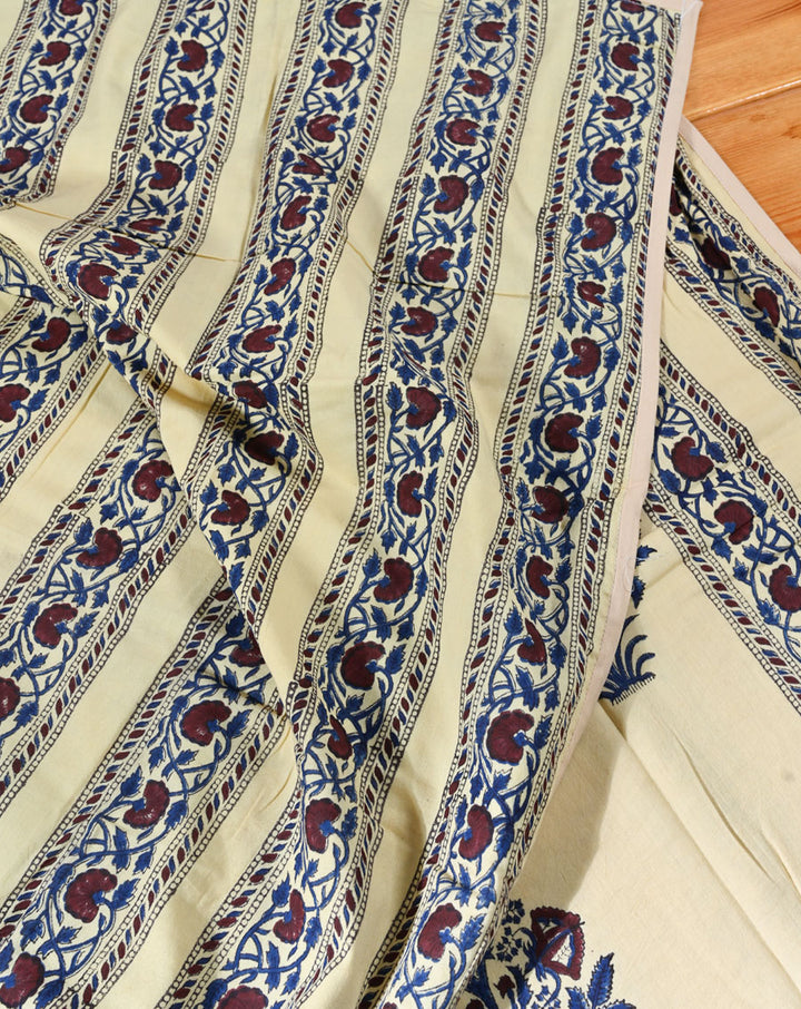 Vanaspati Hand Block Printed Cotton Reversible Dohar