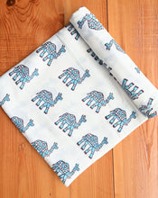 Load image into Gallery viewer, Camel GOTS Certified Organic Cotton Swaddle

