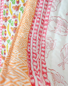 Cat-A-Pillar Reversible Cotton Quilt