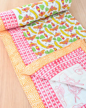 Load image into Gallery viewer, Cat-A-Pillar Reversible Cotton Quilt
