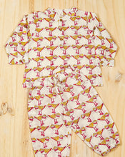 Load image into Gallery viewer, Chirping Birdies Cotton Kurta Pyjama Set for Kids
