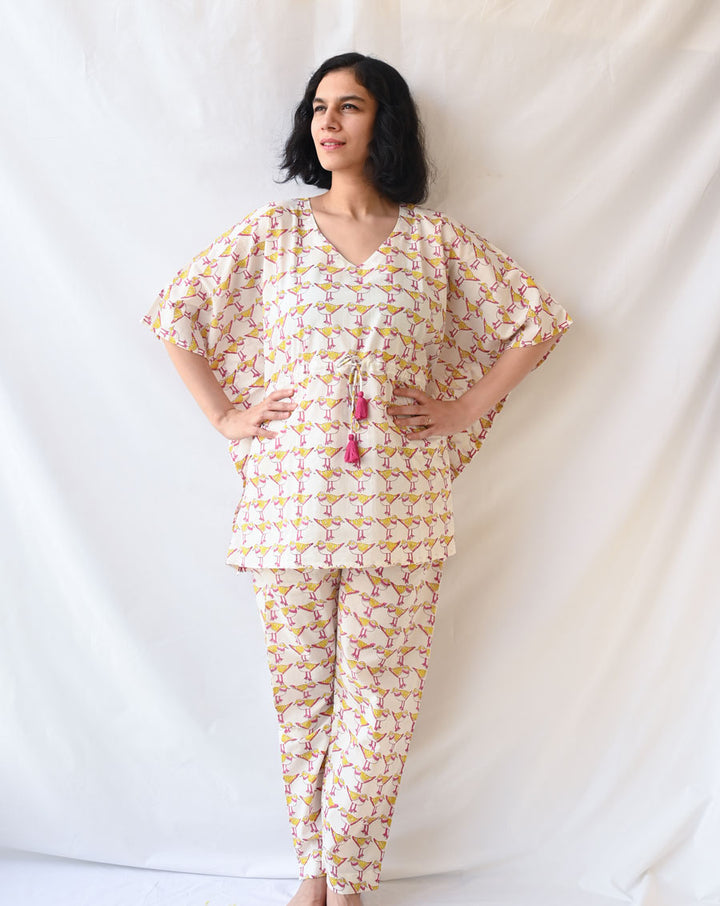 Chirping Birdies Chill Jams - Soft Cotton Pyjama Set
