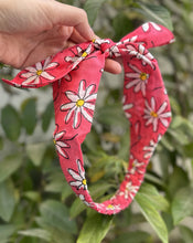 Load image into Gallery viewer, Kukdoo-Daisy - Set of 2 Handcrafted Cotton Bow Hairbands
