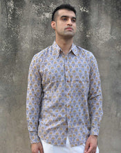 Load image into Gallery viewer, Dhoosar Kamal Cotton Men’s Shirt - Minor Defect
