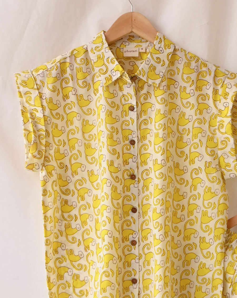 Funky Monkey Chill Jams - Soft Cotton Shirt & Pyjama Set