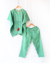 Load image into Gallery viewer, Hari Dhaari Chill Jams - Soft Cotton Pyjama Set SALE CJ28
