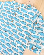 Load image into Gallery viewer, Happy Hippos Cotton Kurta Pyjama Set for Kids

