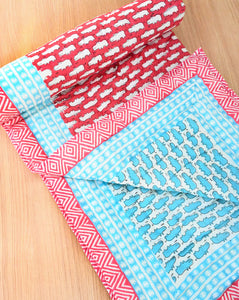 Happy Hippos GOTS Certified Organic Cotton Quilt for Babies/Kids