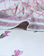 Load image into Gallery viewer, Iris Hand Block Printed Cotton Reversible Dohar - Medium
