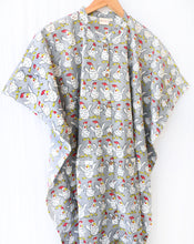 Load image into Gallery viewer, Kuk-Doo-Koo Hand Block Printed Cotton Midi Kaftan Shirt
