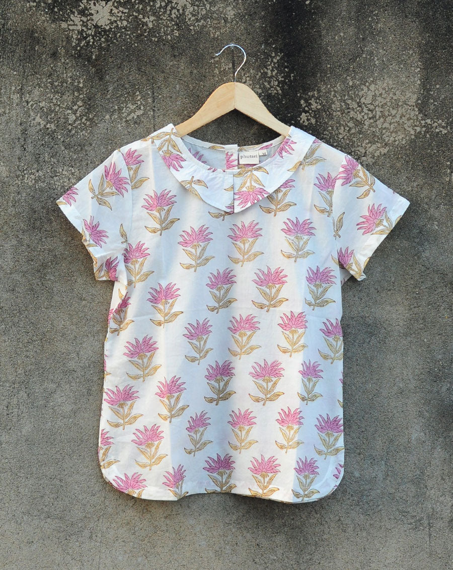 Kamal Cotton Collar Top