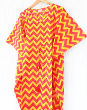 Load image into Gallery viewer, Lolly Pops Hand Block Printed Cotton Midi Kaftan
