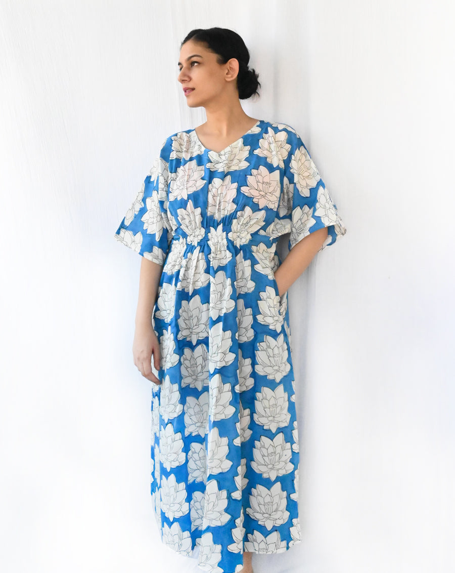 Mallika Senorita - Soft Cotton Kaftan Dress- Minor Defect- Seno5