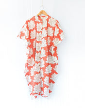 Load image into Gallery viewer, Mallika Hand Block Printed Cotton Midi Kaftan Shirt

