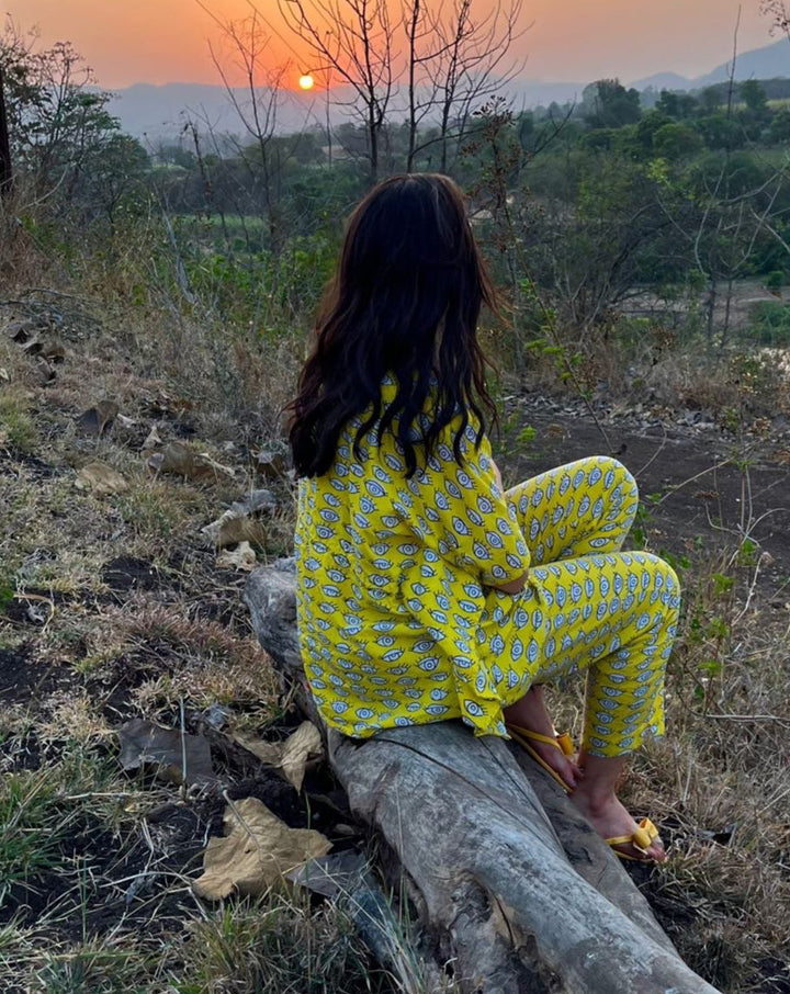 Nazar Battu Chill Jams Cotton Co-ord Set
