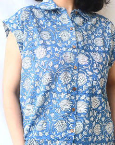 Neel Kamal Shortees - Soft cotton shirt & shorts loungewear set