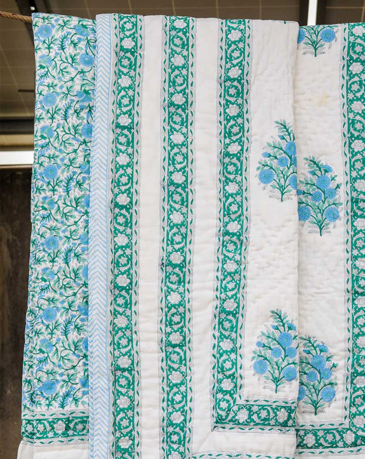 Neel Phool Cotton Quilt