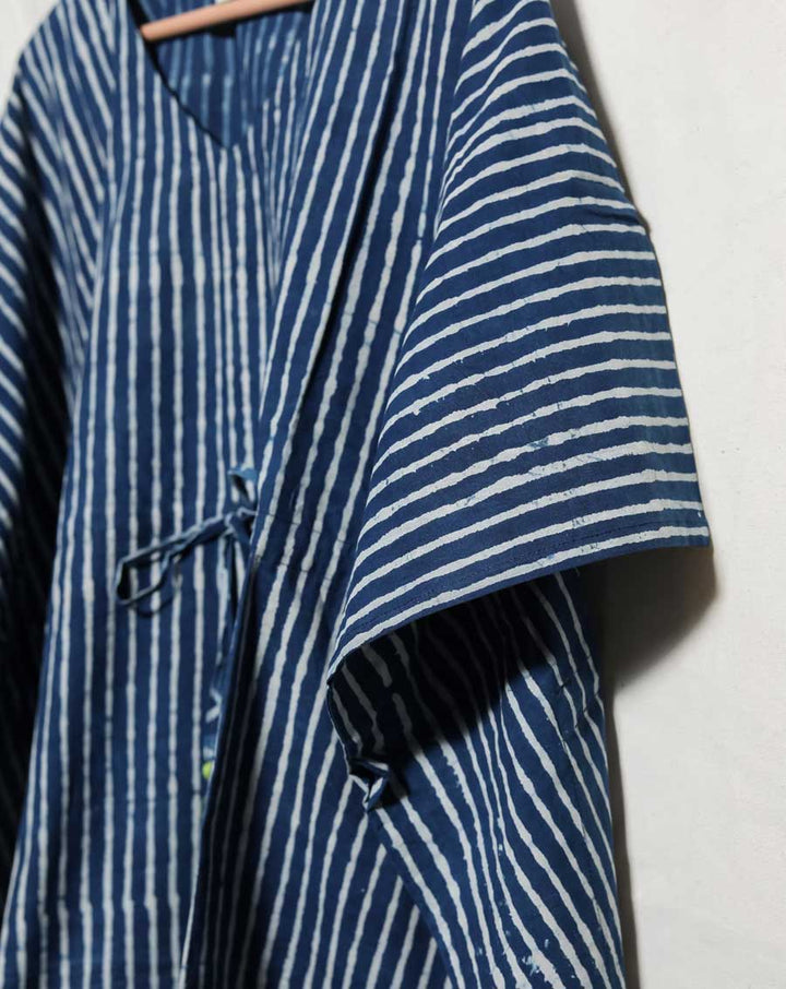 Neel Dhaari Chill Jams Cotton Co-ord Set - (Natural Indigo)