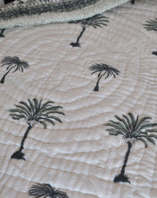 Load image into Gallery viewer, Palm Tree GOTS Certified Organic Cotton Quilt for Babies/Kids
