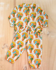 Paradise Cotton Kurta Pyjama Set for Kids - Minor Defect BKP-A-1