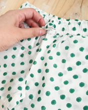 Load image into Gallery viewer, Green Polkas Cotton Kurta Pyjama set for babies
