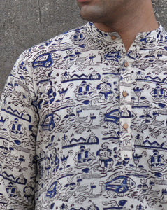 Samudree Cotton Men's Short Kurta