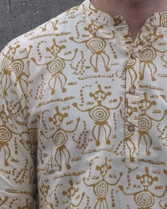 Vaanar Cotton Men's Short Kurta