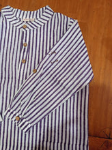 Load image into Gallery viewer, Purple Cotton Kurta Pyjama Set for Kids (Minor Defect P3)
