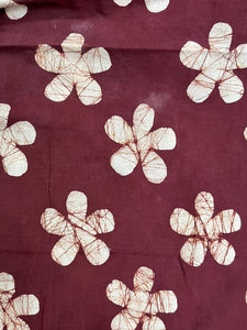 Shahi Batik Hand Block Printed Cotton Kaftan Shirt - Full Length - Minor Defect M21
