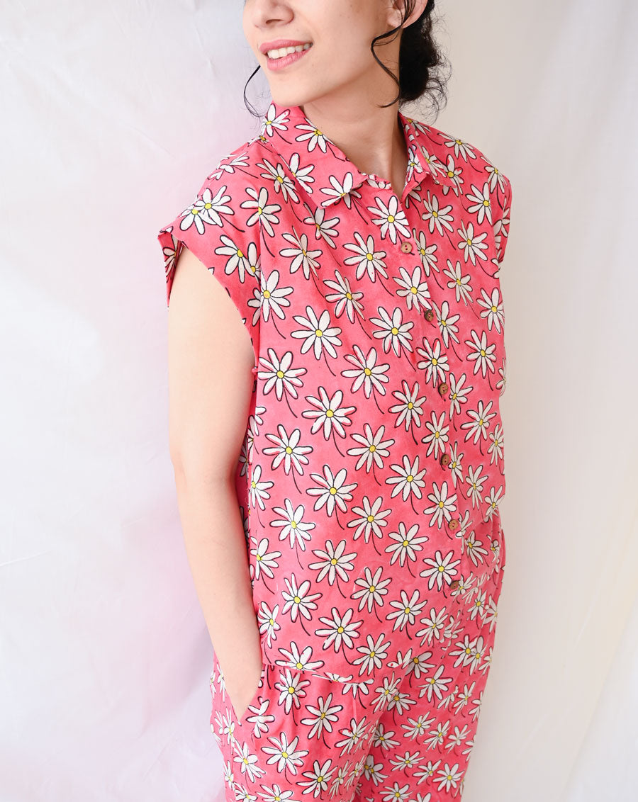 Whoopsie Daisy Chill Jams - Soft Cotton Shirt & Pyjama Set