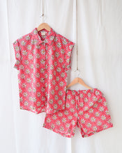 Load image into Gallery viewer, Whoopsie Daisy Shortees - Soft cotton shirt &amp; shorts loungewear set
