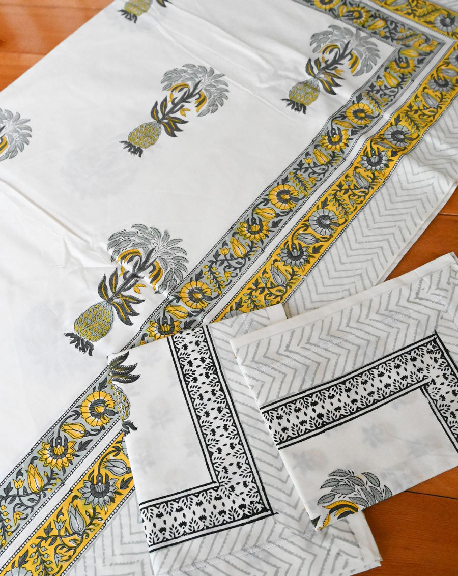 Pineapple Cotton Bedsheet
