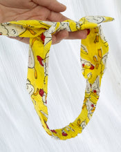 Load image into Gallery viewer, Kuk-Doo-Koo Yellow | Handcrafted Cotton Bow Hairband
