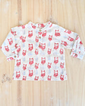 Load image into Gallery viewer, Transistor Owls Cotton Kurta for Kids (3-4 yrs) - Minor Defect BK3
