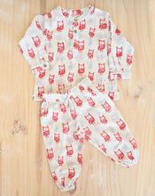 Load image into Gallery viewer, Transistor Owls Cotton Kurta Pyjama Set for Kids

