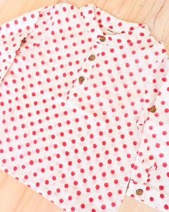 Polkas Cotton Kurta Pyjama set for babies