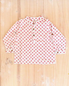 Polkas Cotton Kurta Pyjama set for babies