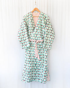 Mint Strawberry Aatam Sukh - Quilted Winter Jacket